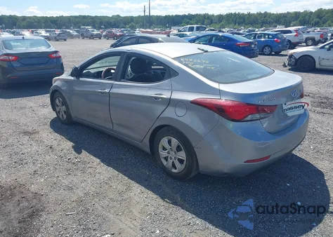 2016 Hyundai Elantra Se z USA, uszkodzony, nr VIN 5NPDH4AE4GH748193